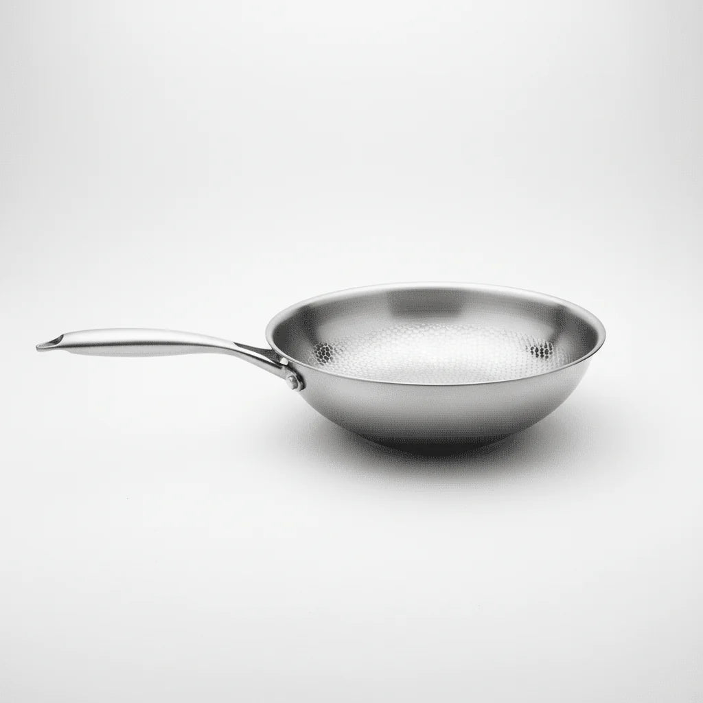 Titanicraft hamrað wok-panna